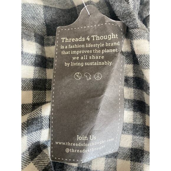 Threads 4 Thought Organic Cotton Flannel Shirt - XL - Picture 6 of 7